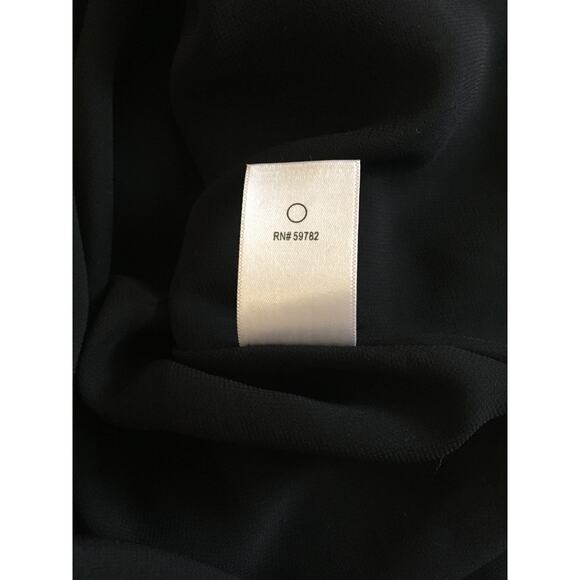 Adrianna Papell Black & Pink with Floral Chiffon Texture Sleeveless Dress Size 2 - Picture 10 of 10